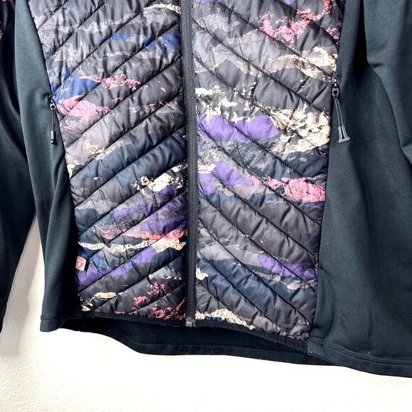 ORAGE Phoenix Jacket Quilted Puffer Full Zip Printed High Collar LARGE Ski Layer - Picture 3 of 8